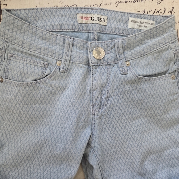 Light Blue Patterned Jeans - Picture 8 of 14